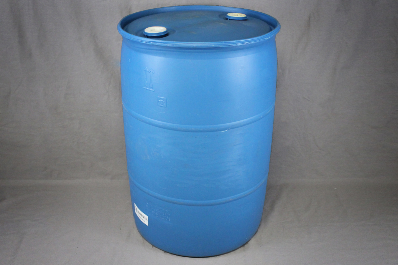 55 gallon blue poly drum. 